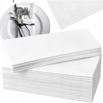 Papírový ubrousek Gastro Ubrousky Papírové bílé na narozeniny Banket 40x40 cm 30 ks