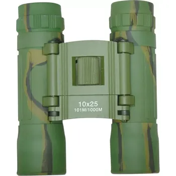 Dalekohled Dalekohled 10 x 25 woodland + pouzdro (Universální dalekohled 10 x 25 v maskovacím provedení a praktickým pouzdrem)