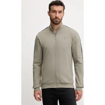 Pánská mikina Mikina Guess pánská, béžová barva, s potiskem, Z2YQ12 K6ZS1 Z2YQ12.K6ZS1 97B, vel. L