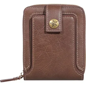 Peněženka Pánská peněženka se vzorem stromu – zip a přihrádky na karty Barva (Varianta): Světle hnědá