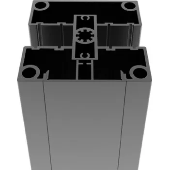 Plotový sloupek Set hliníkového sloupku a krytky 80x80 - 1850mm R7016