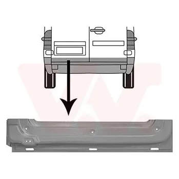 Dveře karosérie Zadní dveře VAN WEZEL 3075249