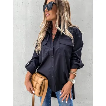 Dámská košile Dámská stylová košile černá Velikost: XS - L