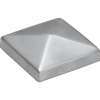 Krytka dřevěného sloupku, 50 x 50 mm, nerez broušená V2A