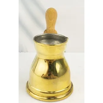 Egyptská mosazná konvička zlatá 80 ml
