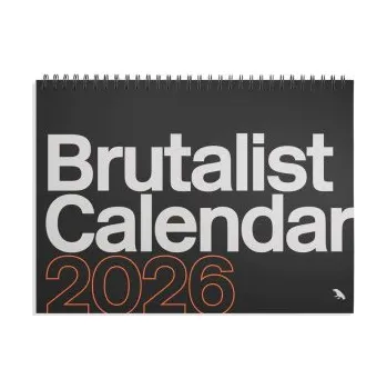 Kalendář Brutalist Calendar 2026 (Kalendář)