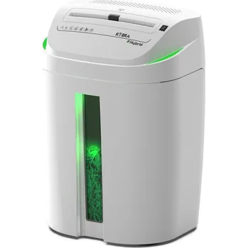 Skartovačka KOBRA C4-HYBRID Skartovačka, A4, příčný řez 3,5×40mm, kapacita 17 listů, objem koše 40l, stupeň utajení P4, bílo-zelená KOBRA-C4-HYBRID