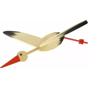 Dřevěná závěsná dekorace Čáp velký do dětského pokoje