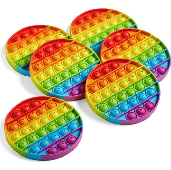 Výuková hračka Learning Resources - Senzorické Bubble Poppers: abeceda (sada 6 kusů)