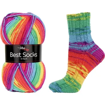 Vlna-Hep Best Socks 7074 – barevný den