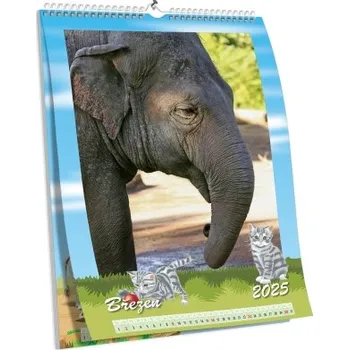 Fotokalendář Nástěnný brilantní dětský kalendář s motivy - mláďata NKD-02-A4 nástěnný foto-kalendář 2026 NKD-02-A4-BRIL Nižší cena pro více kusů!