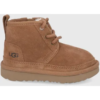 Dívčí sněhule Dětské semišové sněhule UGG hnědá barva 1017320T.CHE 84X, EUR 26
