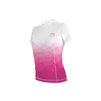 Dámské tričko WAMU Dámské funkční tričko s krátkým rukávem MOZAIKA růžová/bílá vel. 40