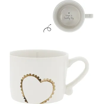 Bastion Collections Hrneček menší HEART LOVELY DAY, 175ml RJ-CUP-SM-040-BC
