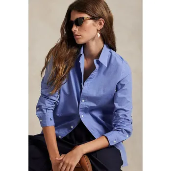 Dámská košile Košile Polo Ralph Lauren 211941509 modrá 55X, vel. 40