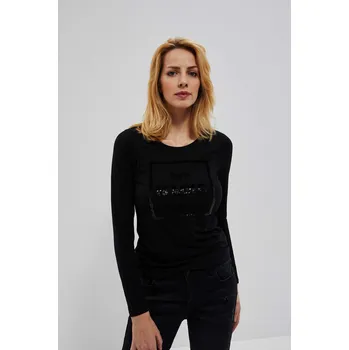 Dámská halenka Halenka s nápisem Marisse černá 1761629