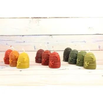 Svíčka Svíčka ze včelího vosku úl malý Bez balení zelené