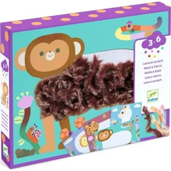 kreativní sada DJECO - Kreativní sada vlna & suchý zip: Chlupatí kamarádi