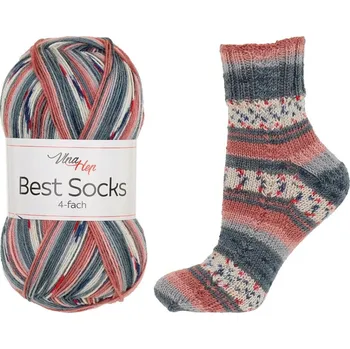 Vlna-Hep Best Socks 7382 – růžový Manhattan
