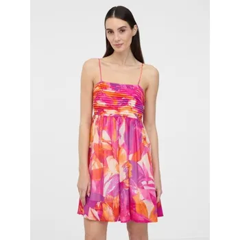 Dámské oblečení Tmavě růžové dámské šaty ke kolenům