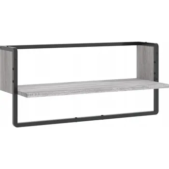 police Nástěnná police 65x25x30 cm šedý dub