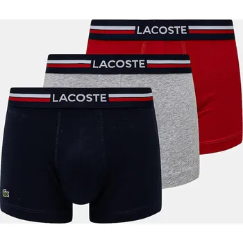 Boxerky Boxerky Lacoste 3-pack pánské, tmavomodrá barva 5H3386.W34 59A, vel. S