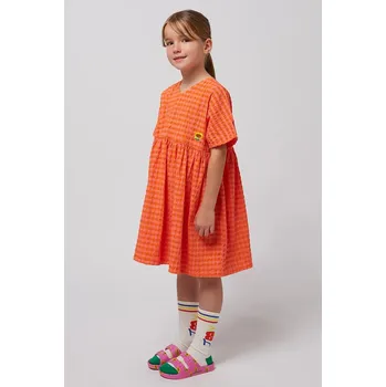 Dámské oblečení Dívčí šaty Bobo Choses 125AC091 oranžová 22X, vel. 89/98