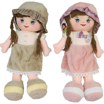 Panenka MADE Panenka hadrová s květinkou 40 cm