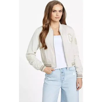 Dámská větrovka GUESS dámská bunda Ralia mléčná XL