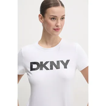 Pánské tričko Tričko Dkny bílá barva, DP5T9923 00X, vel. S