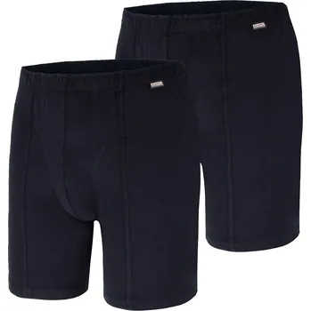 Boxerky ADAMO boxerky pánské 129622 nadměrná velikost 2 KUSY 5XL černá