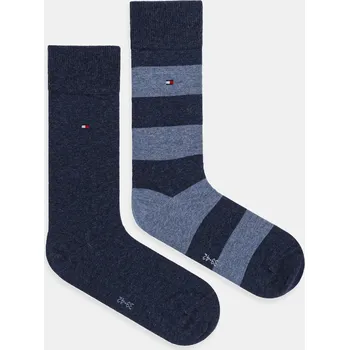 Pánské ponožky Ponožky Tommy Hilfiger (2-pack) 342021001 modrá 55X, vel. 43/46