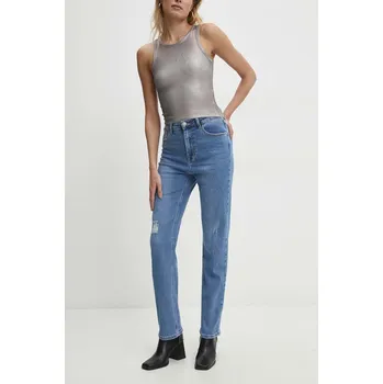 Dámské džíny Džíny Answear.LAB dámské, high waist RD2110.HWK modrá 55X, vel. S