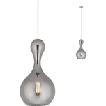 Redo 01-2259 - Lustr na lanku LOB 1xE27/42W/230V pr. 22 cm šedá