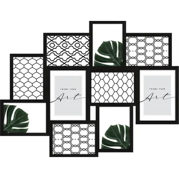 Rám na obraz Černý plastový rámeček na zeď 55x45 cm ID_1583364