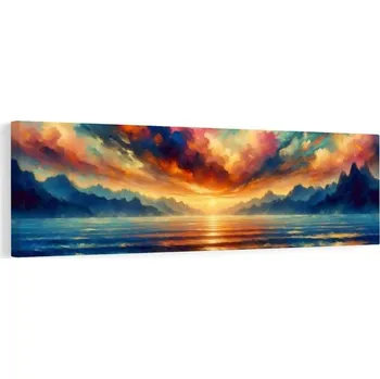Obraz Dovido Obraz klidná vodní hladina při západu