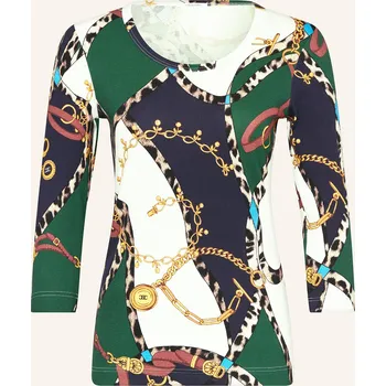 Efixelle Dámské Tričko S 3/4 Rukávem, zelená / tmavě modrá /...