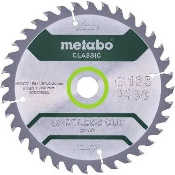 Pilový kotouč Metabo - Pilový kotouč na dřevo, 165x20 mm, 36 zubů 628279000
