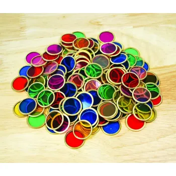 Příslušenství k deskovým hrám TickiT - Žetony s kovovým okrajem (100ks)