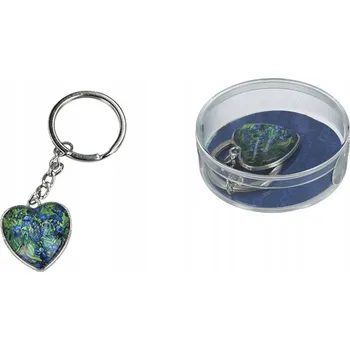 Přívěsek Přívěsek na kabelku/Přívěsek na klíče srdce - V. van Gogh, Irysy (CARM