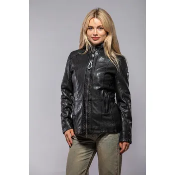 Dámská casual bunda Dámská černá bunda s kapucí Allmut DB Velikost 4XL