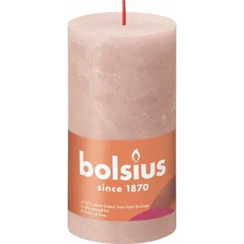 Svíčka válec RUSTIC 130/68 - misty pink