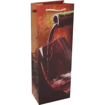 Dárková taška Dárková Taška taška úzká na víno 36 x 12,5 x 8,5 cm VÍNO 0550
