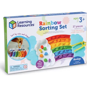Dřevěná hračka Learning Resources: Duhová třídící sada