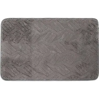 Koupelnová předložka KOUPELNOVÁ PŘEDLOŽKA PROTI SKLUZU MĚKKÁ CHLUPATÁ šedá 40X60CM