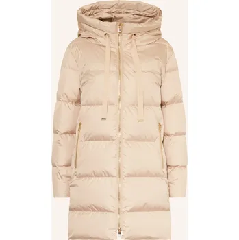 Dámský kabát Rich & Royal Dámský Péřový Kabát, světle hnědá, 38