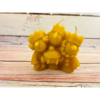 Svíčka Svíčka ze včelího vosku tři králové žluté Bez balení