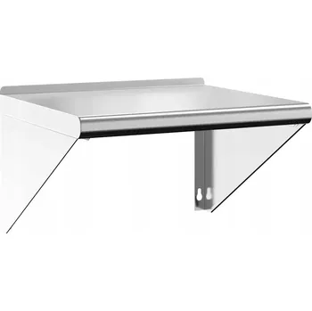 police Stalový nástěnný regál 50x45x31 cm stříbrný