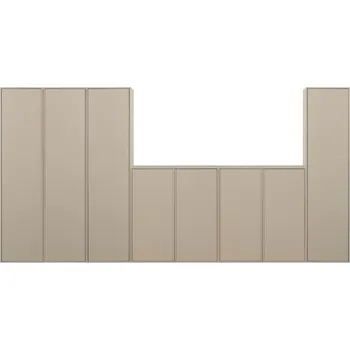 Šatní skříň Krémová modulární skříň z borovicového dřeva 400x200 cm Daily – vtwonen ID_1660922