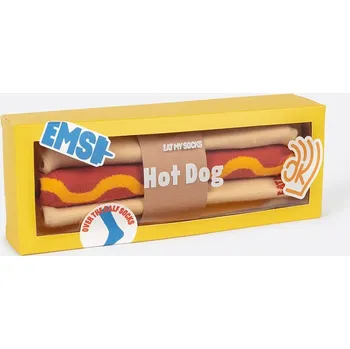 Pánské ponožky Ponožky Eat My Socks Hot Dog EMSNOCHODO vícebarevná MLC